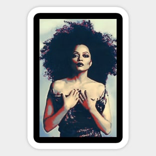 Old poster Diana ross Sticker